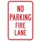 Signmission No Parking Fire Lane, Heavy-Gauge Aluminum Rust Proof Parking Sign, 12" x 18", A-1218-25038 A-1218-25038 - alternate 1